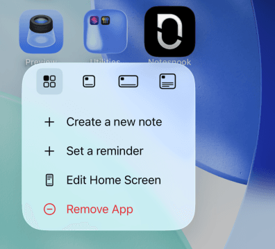 Set a reminder from android & ios home